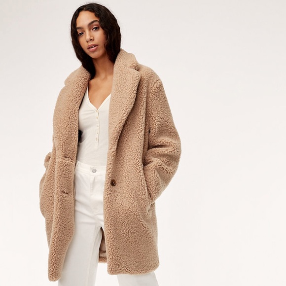 Aritzia Jackets & Blazers - Aritzia teddy bear/Sherpa jacket - BNWT